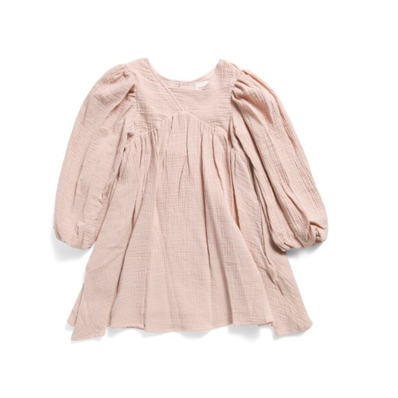 MABEL AND HONEY Pink Toddler Girls Textured Dress - Picture 1 of 2
